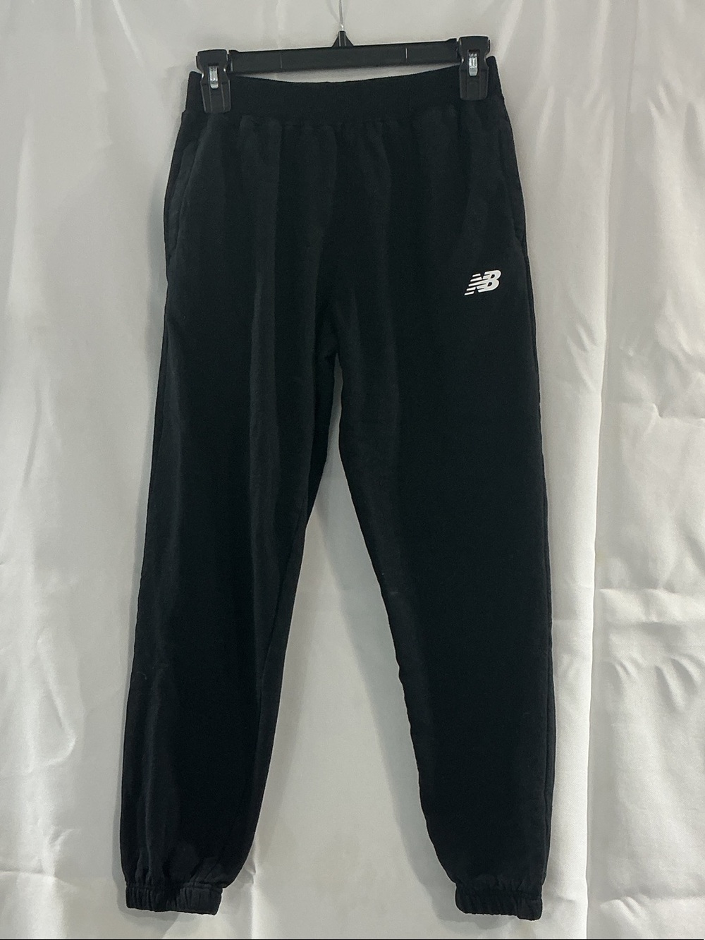 New Balance Kids Black Jogger Sweatpants with White NB Logo